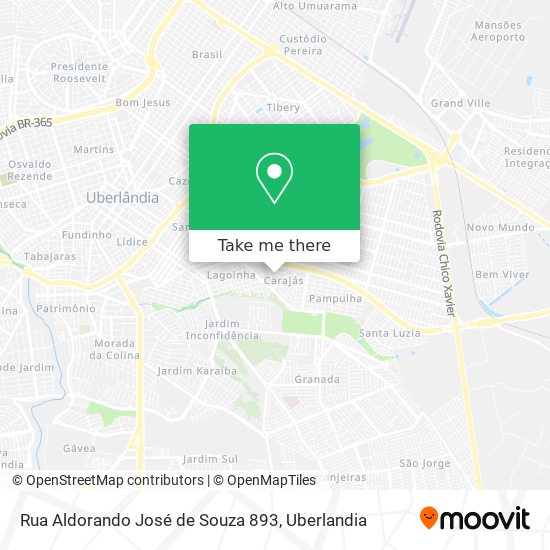 Rua Aldorando José de Souza 893 map