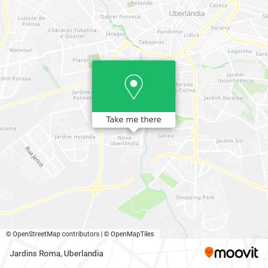 Jardins Roma map