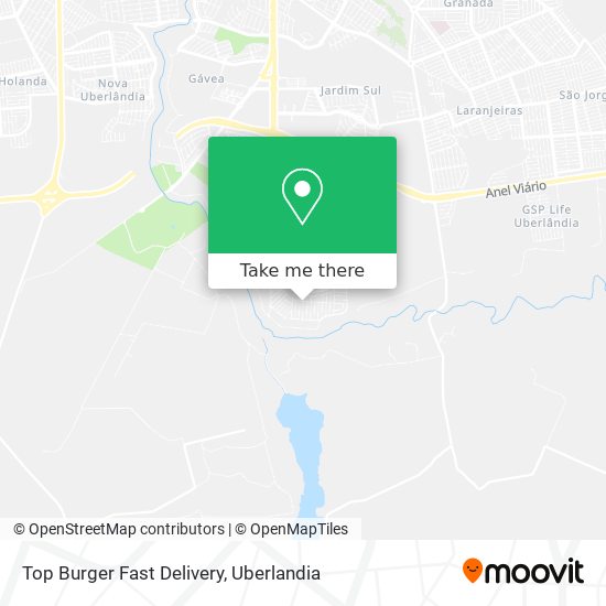 Mapa Top Burger Fast Delivery