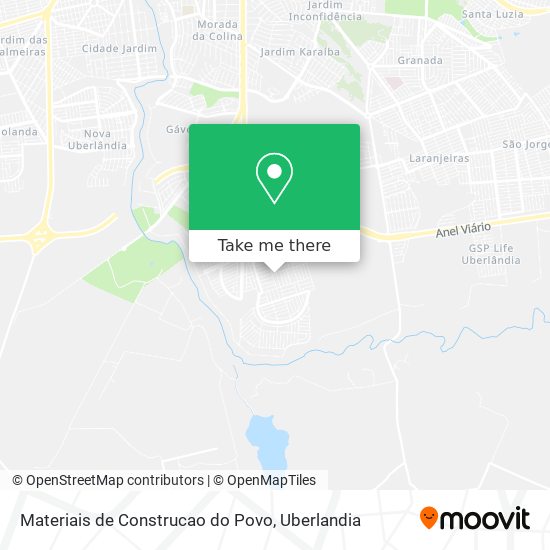 Mapa Materiais de Construcao do Povo