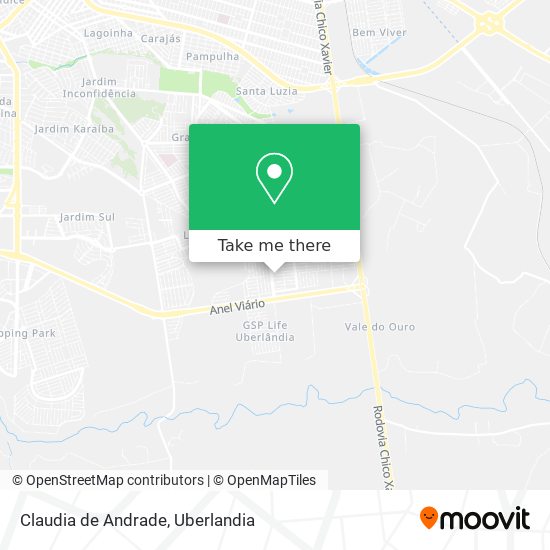 Mapa Claudia de Andrade