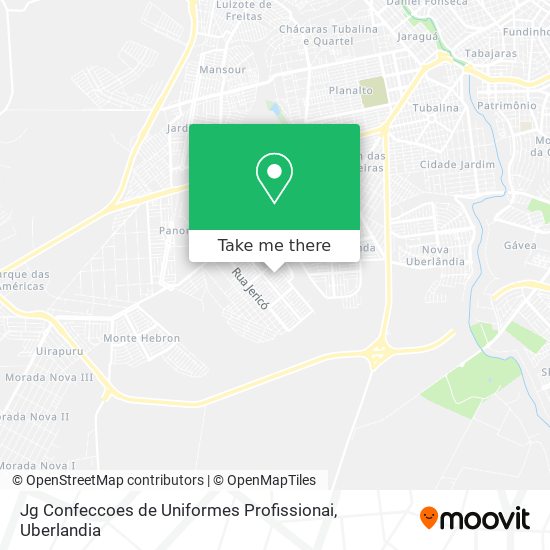 Jg Confeccoes de Uniformes Profissionai map