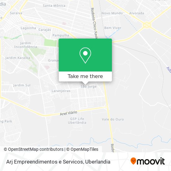 Arj Empreendimentos e Servicos map