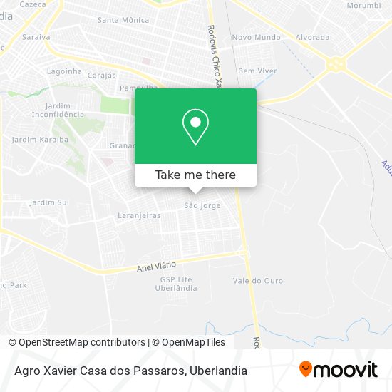 Agro Xavier Casa dos Passaros map