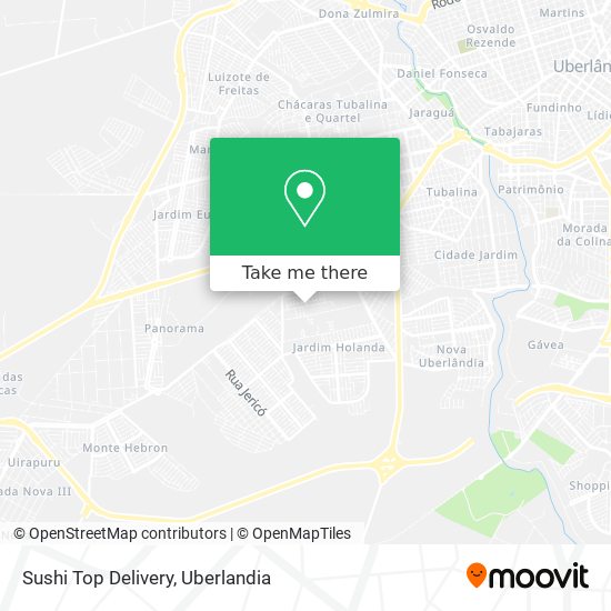 Sushi Top Delivery map