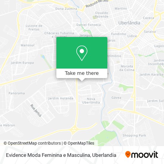 Evidence Moda Feminina e Masculina map