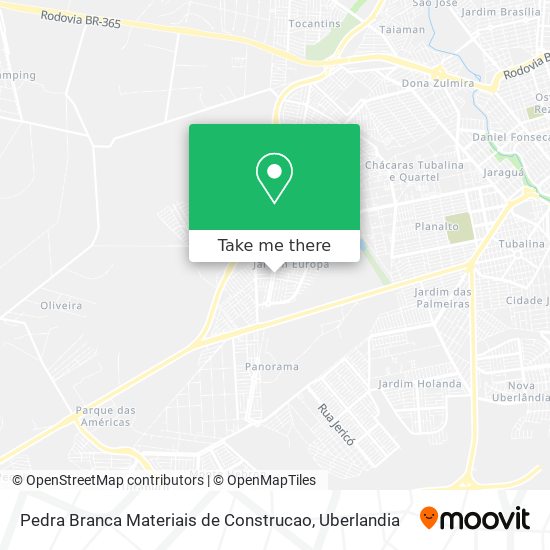 Pedra Branca Materiais de Construcao map