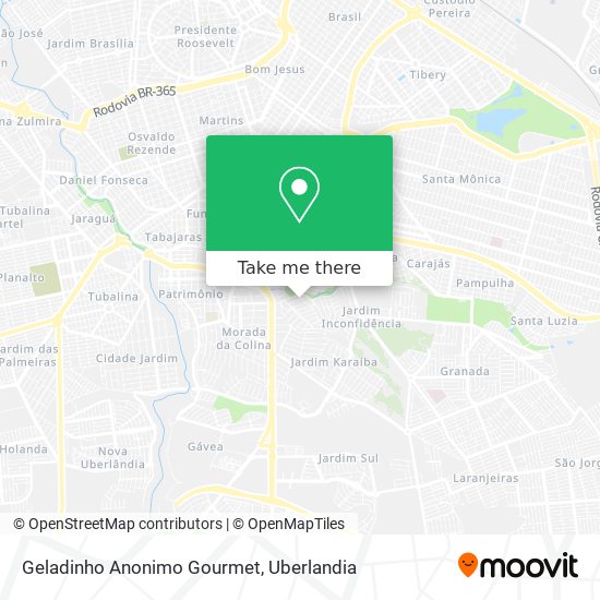 Geladinho Anonimo Gourmet map