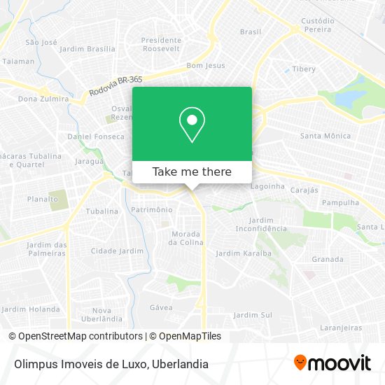 Mapa Olimpus Imoveis de Luxo