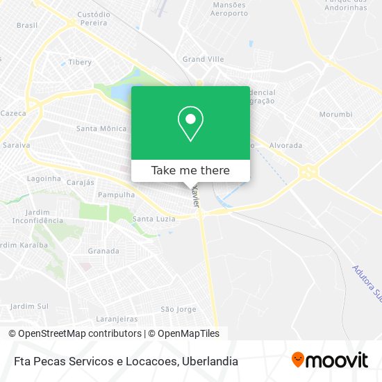 Fta Pecas Servicos e Locacoes map