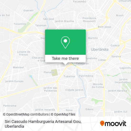 Siri Cascudo Hamburgueria Artesanal Gou map