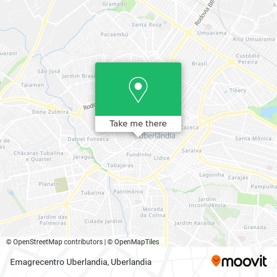 Emagrecentro Uberlandia map
