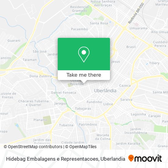 Hidebag Embalagens e Representacoes map