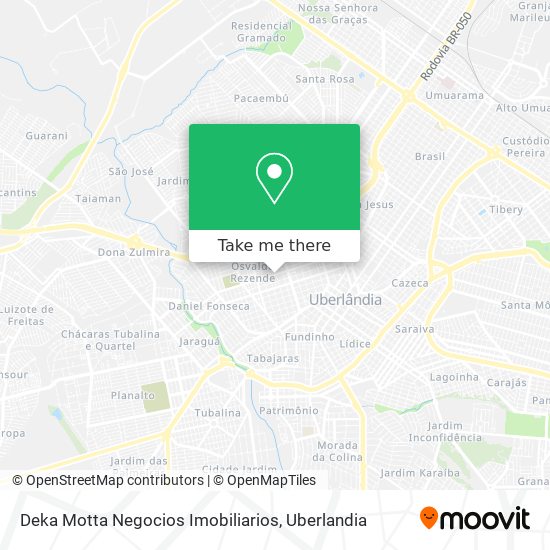 Mapa Deka Motta Negocios Imobiliarios