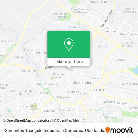 Sementes Triangulo Industria e Comercio map