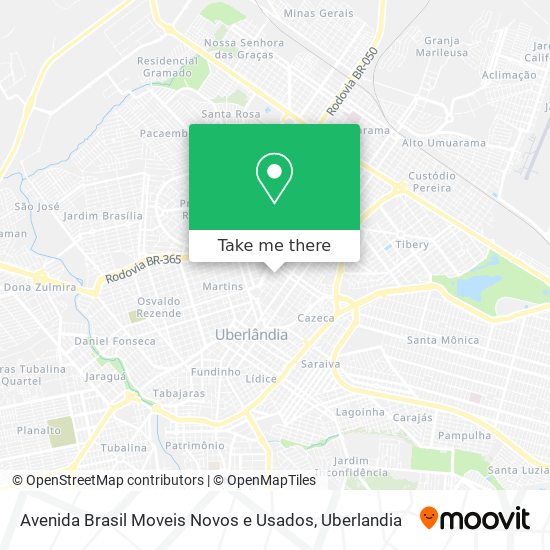 Mapa Avenida Brasil Moveis Novos e Usados