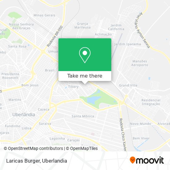 Laricas Burger map