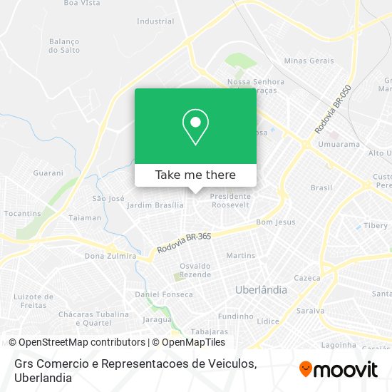 Grs Comercio e Representacoes de Veiculos map