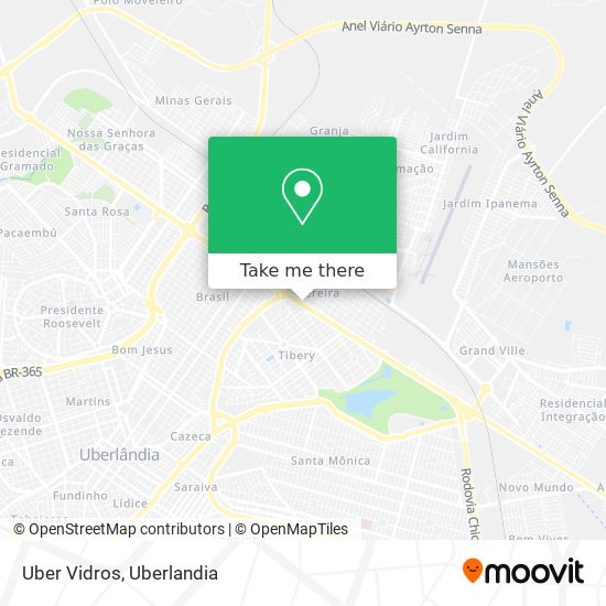 Mapa Uber Vidros