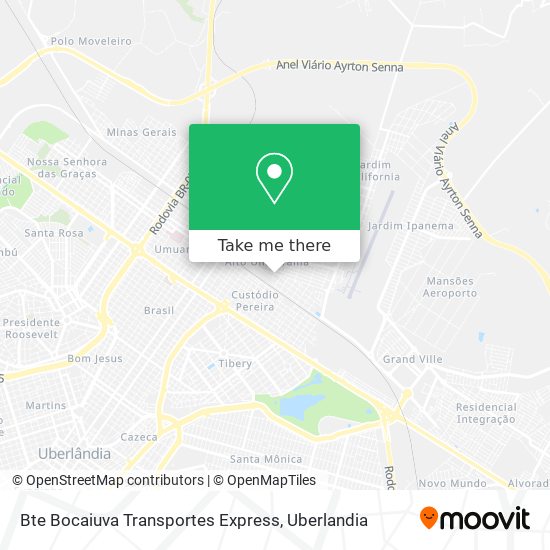 Bte Bocaiuva Transportes Express map