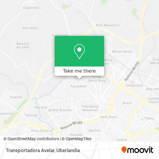 Transportadora Avelar map