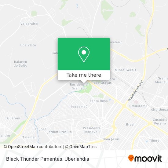 Black Thunder Pimentas map