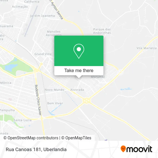 Rua Canoas 181 map