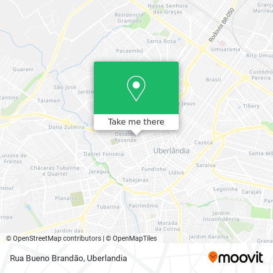 Mapa Rua Bueno Brandão