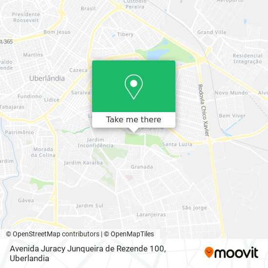 Avenida Juracy Junqueira de Rezende 100 map