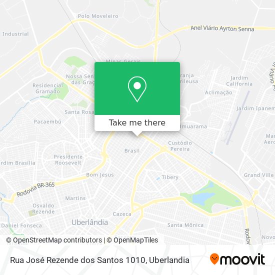 Mapa Rua José Rezende dos Santos 1010