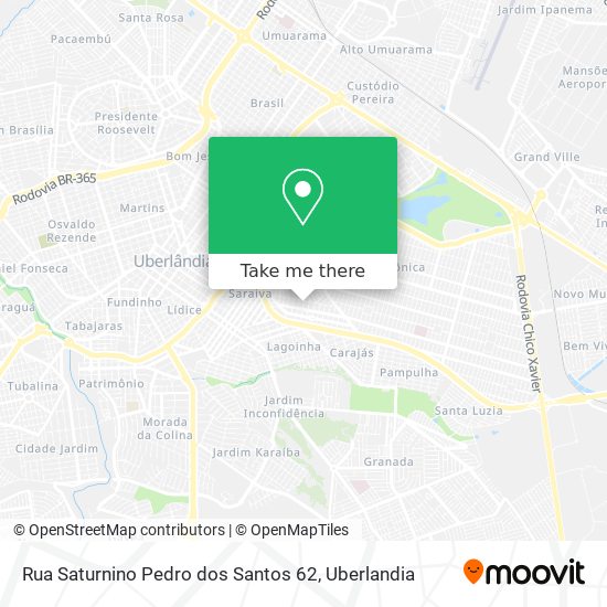 Mapa Rua Saturnino Pedro dos Santos 62