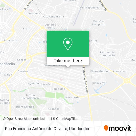 Rua Francisco Antônio de Oliveira map