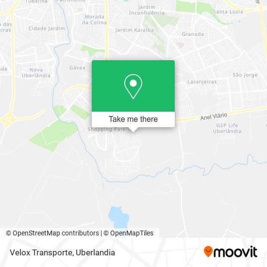 Velox Transporte map