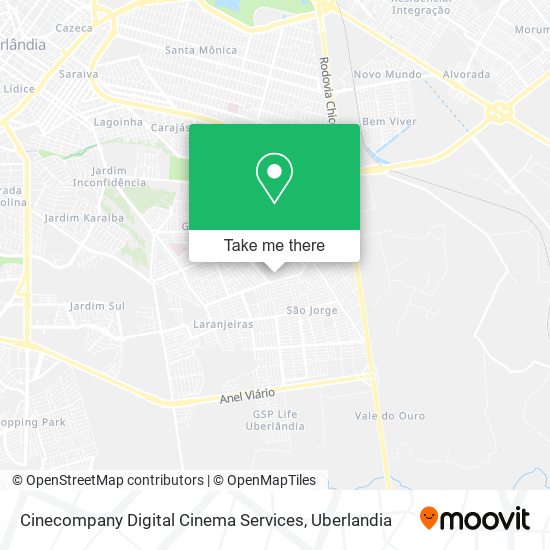 Cinecompany Digital Cinema Services map
