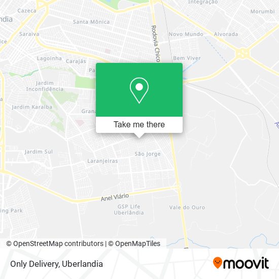 Only Delivery map