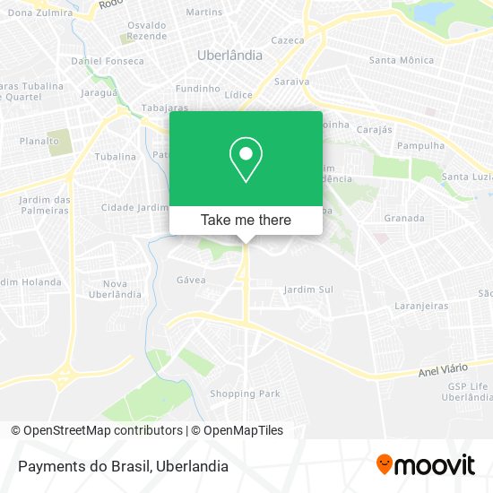 Payments do Brasil map