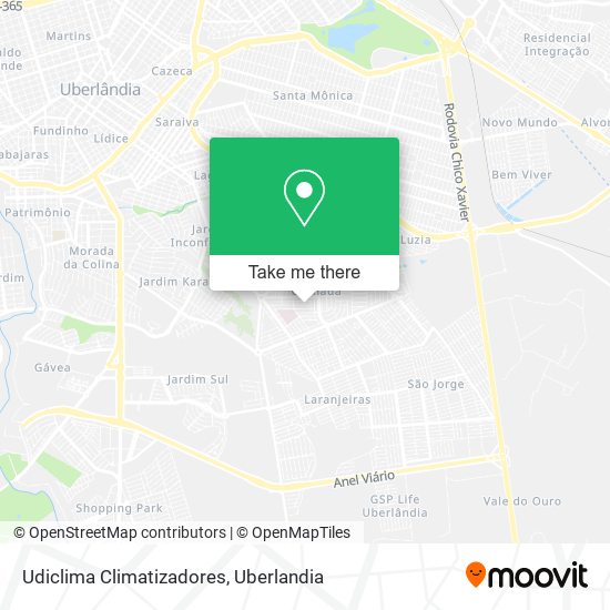 Udiclima Climatizadores map