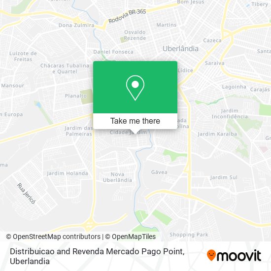 Distribuicao and Revenda Mercado Pago Point map
