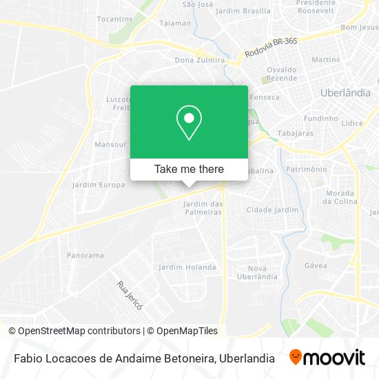 Mapa Fabio Locacoes de Andaime Betoneira