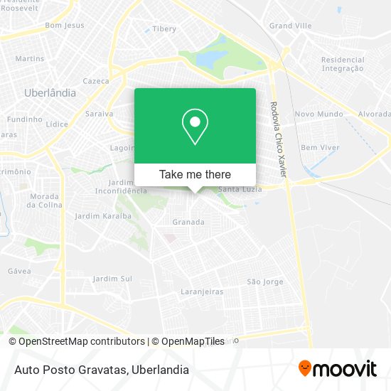 Mapa Auto Posto Gravatas