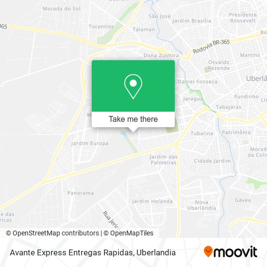 Avante Express Entregas Rapidas map