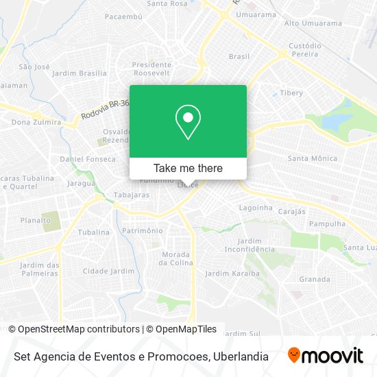 Mapa Set Agencia de Eventos e Promocoes