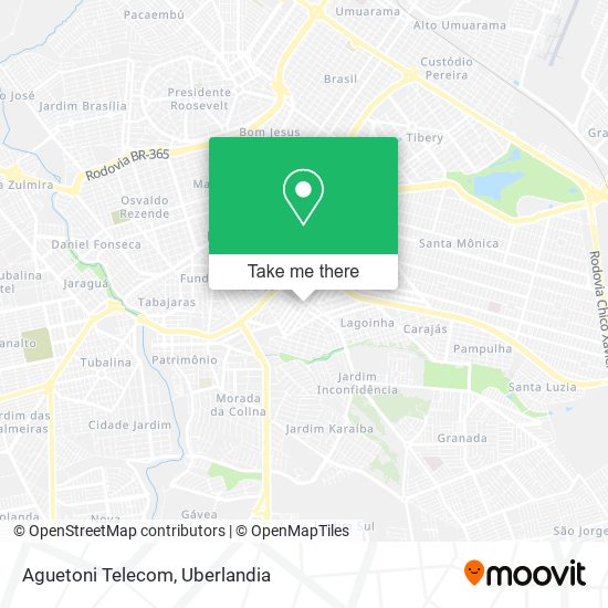 Aguetoni Telecom map