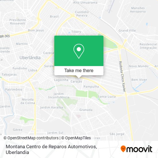 Mapa Montana Centro de Reparos Automotivos