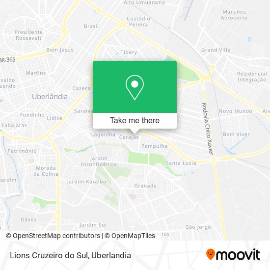 Lions Cruzeiro do Sul map