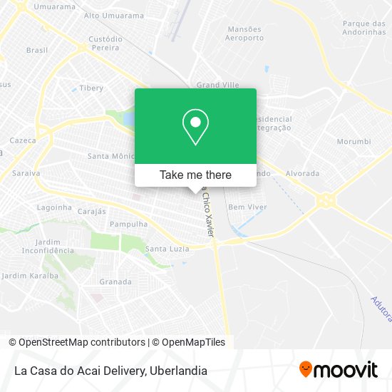 La Casa do Acai Delivery map