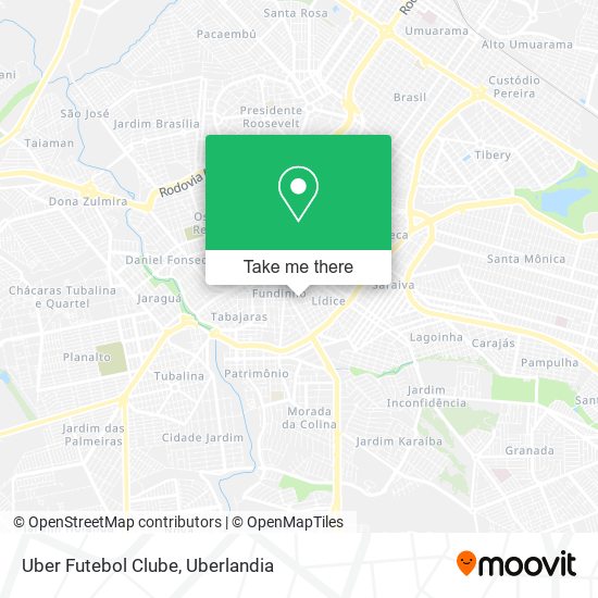 Uber Futebol Clube map