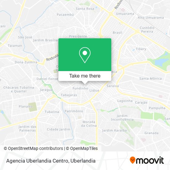 Agencia Uberlandia Centro map