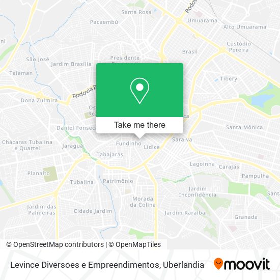 Levince Diversoes e Empreendimentos map