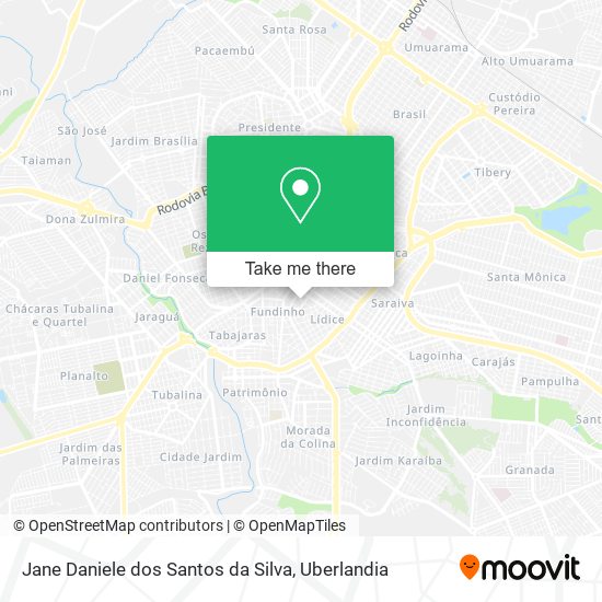 Jane Daniele dos Santos da Silva map